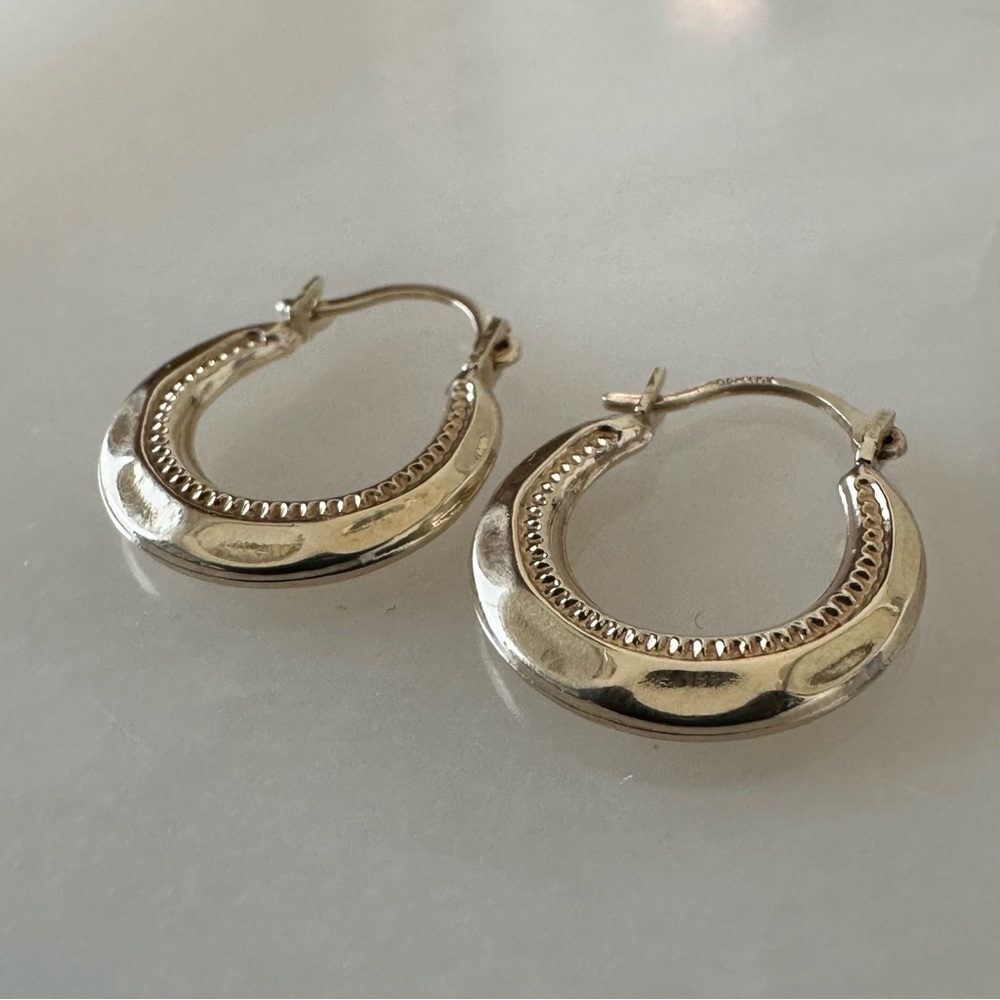 10k Solid Gold Mini Hoop Earrings